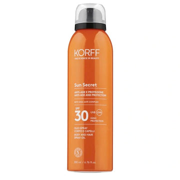 Korff Sun Secret Αντηλιακό Λάδι Σώματος και Μαλλιών SPF30 200ml